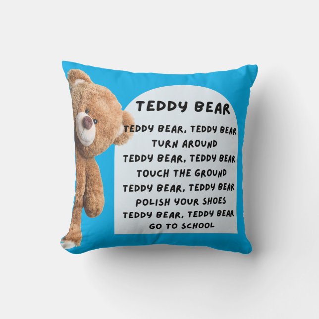 Teddy Bear Twirl Cushion (Front)