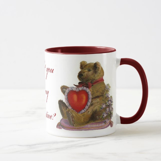 Teddy Bear Valentine Mug (Right)