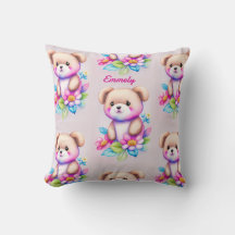 Teddy bear watercolors pastel