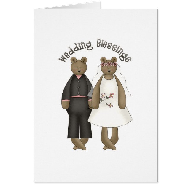 Teddy Bear Wedding Blessings (Front)