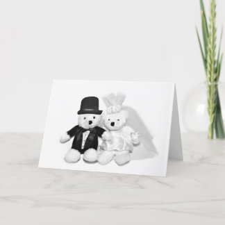 Teddy Bear Wedding Card