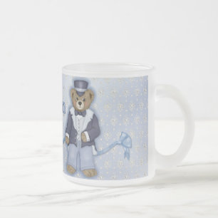 Teddy Bear Wedding - Customise Frosted Glass Coffee Mug
