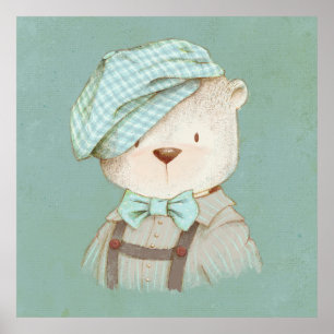 Teddy Bear Whimsy Cute Adorable Sweet Poster
