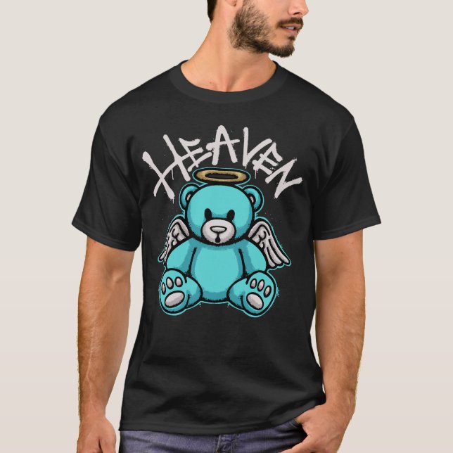 Teddy Bear with Angel Wings and Halo Streetwear T-Shirt (Front)