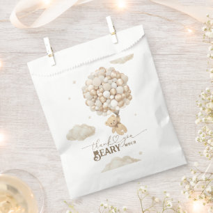 Teddy Bear with Balloons Baby Shower Beary Much Favour Bags