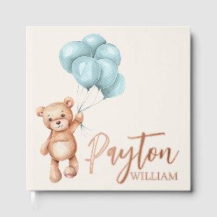 Teddy Bear with Balloons Guest Book