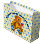 Teddy Bear With Blue Stars