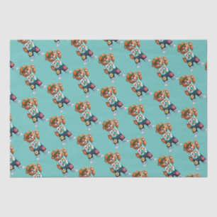Teddy Bear with casual peaceful outfit 1 Tissue Paper