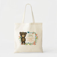 Teddy Bear with Decorative Flowers Baby Birth