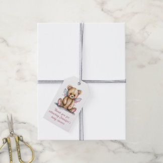 Teddy Bear with Wings Thank You Gift Tags