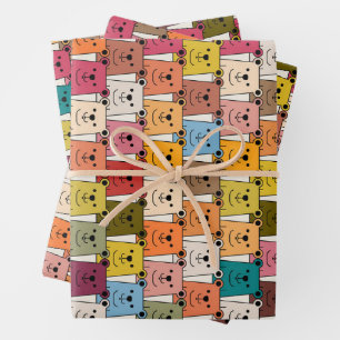 Teddy Bear Wrapping Paper Sheet