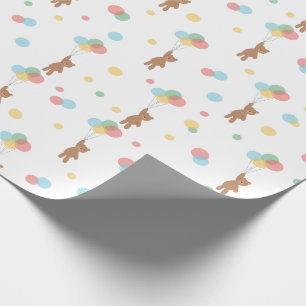 Teddy Bears and Balloons Wrapping Paper