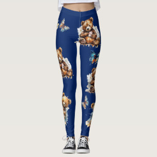 Teddy Bears and Butterflies Leggings