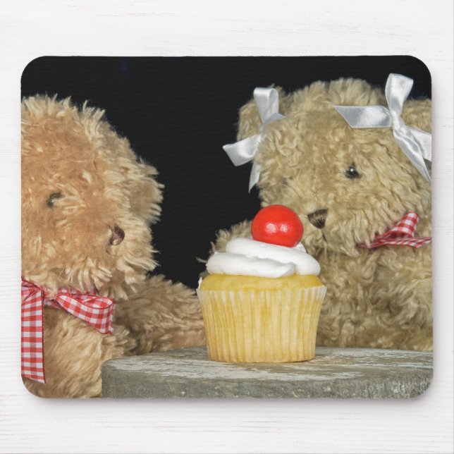 Teddy Bears and Cupcake Mouse Mat (Front)