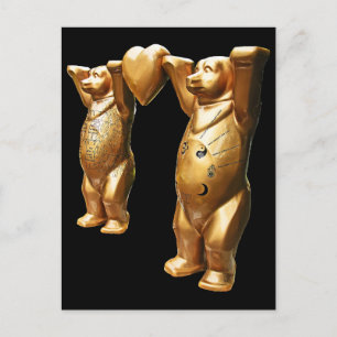 Teddy Bears and Heart Postcard
