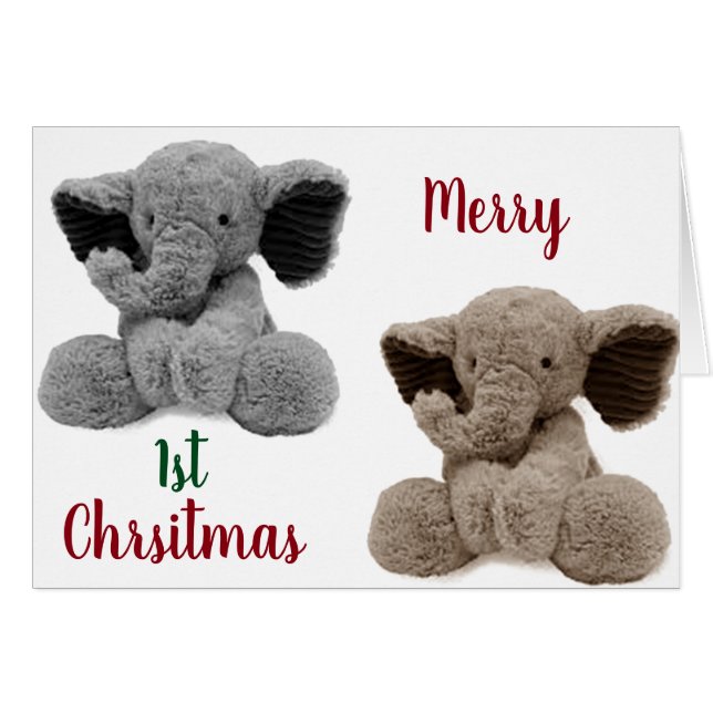TEDDY BEARS AND LOVE ON YOUR 1st CHRISTMAS = BABY (Front Horizontal)
