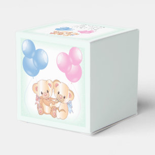 Teddy Bears Baby Gender Reveal Party  Favour Box