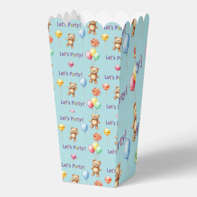 Teddy bears, balloons, and candies by Natasha Us   Favour Box (Front)