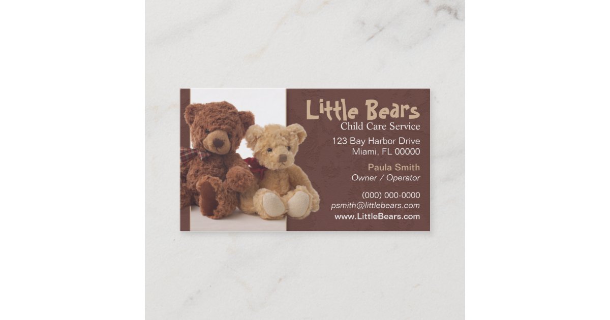 Teddy Bears Business Card | Zazzle