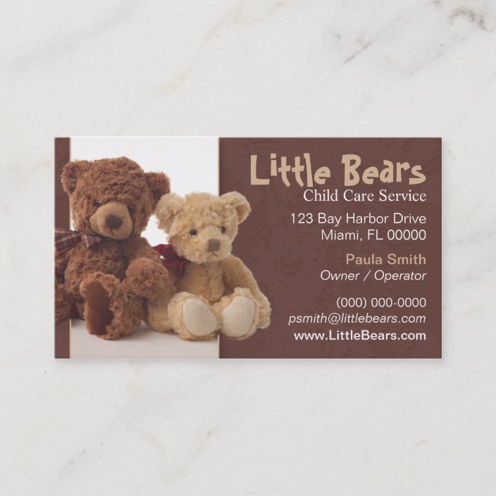 Teddy Bears Business Card | Zazzle.co.uk