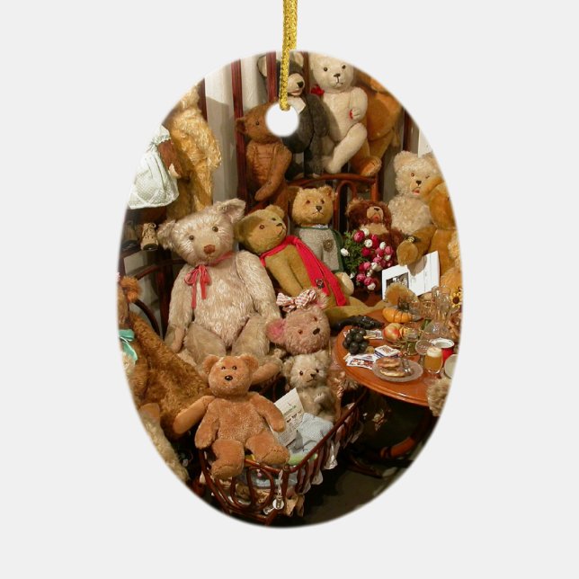 Teddy Bears Collectors Paradise Ceramic Tree Decoration (Front)