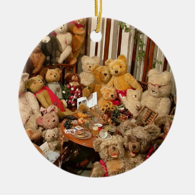 Teddy Bears Collectors Paradise Ceramic Tree Decoration (Front)