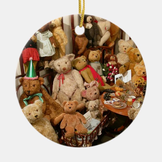 Teddy Bears Collectors Paradise Ceramic Tree Decoration (Front)