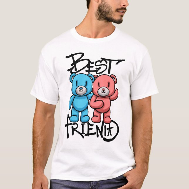 Teddy Bears friend streetwear T-Shirt (Front)