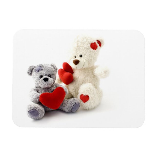 Teddy Bears Have Hearts Premium Magnet (Horizontal)