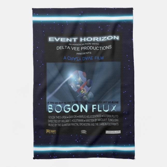 Teddy Bears In Space Tea Towel (Vertical)