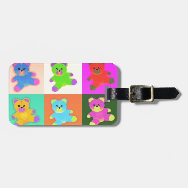 teddy bears luggage tag (Front Horizontal)