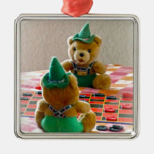 Teddy Bears Metal Tree Decoration