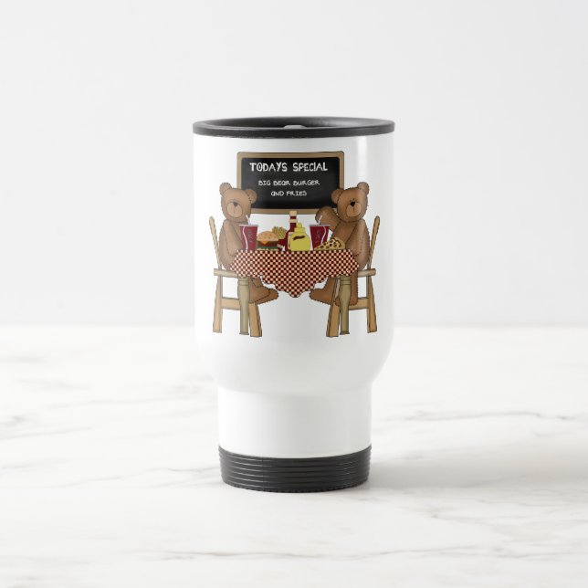 Teddy Bears Out to Lunch Travel Mug (Center)