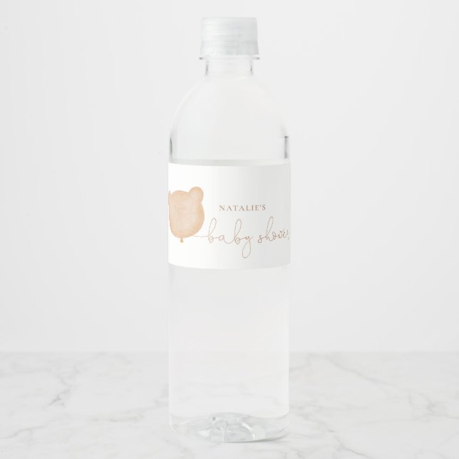 Teddy bears Picnic Water Bottle Labels (Front)