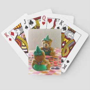 Teddy Bears Playing Cards