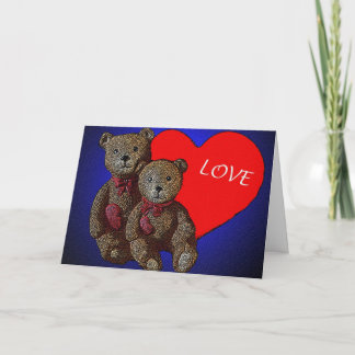 Teddy Bears Valentine's Day Card