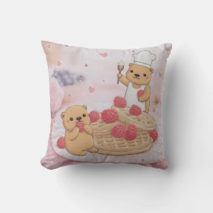 Teddy Bears & Waffles Cushion