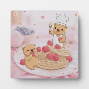 Teddy Bears & Waffles Plaque