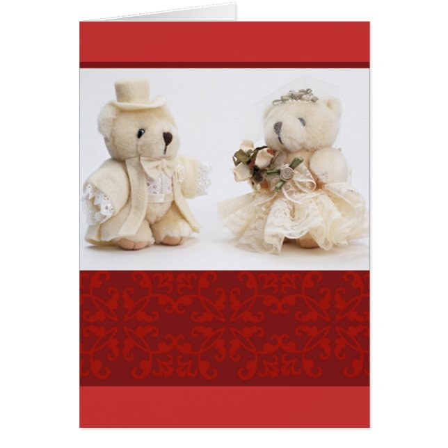 Teddy bears wedding Card (Front)