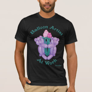 Teddy Bears with Flowers - Balloon Artist at Work T-Shirt