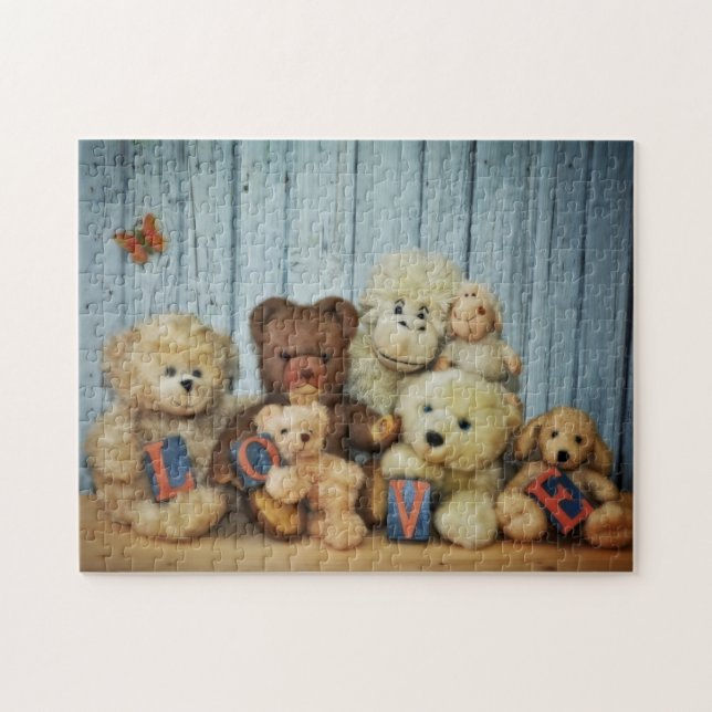 Teddy bears with friends jigsaw puzzle (Horizontal)