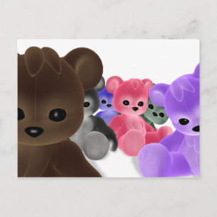 Teddy Bearz Group Postcard