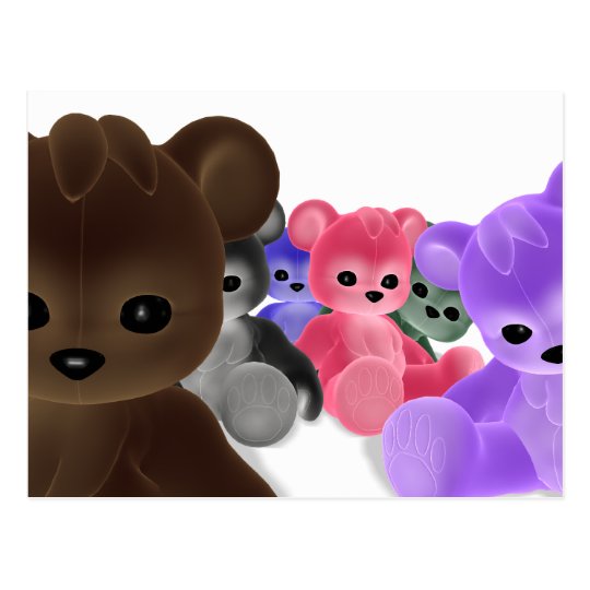 Teddy Bearz Group Postcard