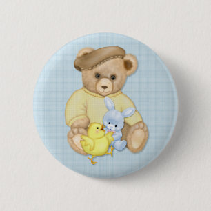 Teddy Boy Easter 6 Cm Round Badge