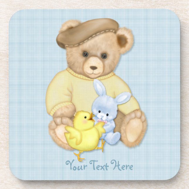 Teddy Boy Easter Coaster (Front)