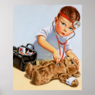 Teddy Checkup Poster