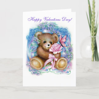 teddy, Happy Valentines Day! Holiday Card