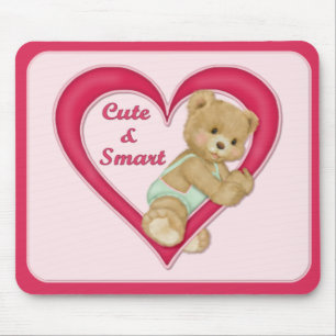 Teddy Heart Mouse Mat
