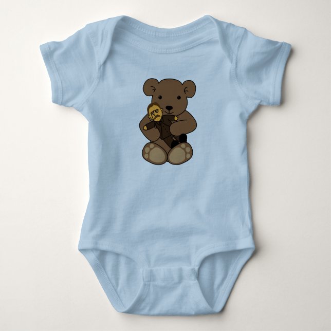 Teddy Love Baby Bodysuit (Front)