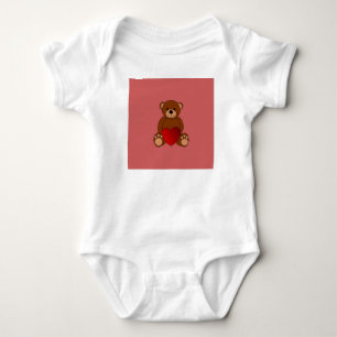 Teddy Love Baby Bodysuit